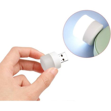 Lampadina Notturna USB LED Mini Luce Calda Illuminazione Portatile 1W (1/5)