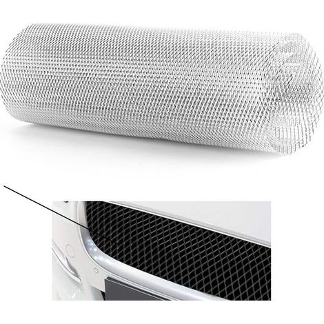 Grille de calandre universelle en alliage d'aluminium 100x33cm – Maille 6x3mm – Anti-corrosion et étanche – Installation facile (1/5)