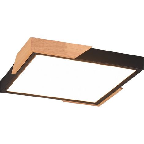 Plafoniera LED, nero opaco, L31 cm, Meta (1/5)