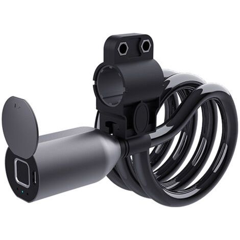 Antivol de vélo intelligent sans clé C3BF avec câble en acier, cadenas électronique antivol et câble spiralé sécurisé pour vélos, motos et véhicules électriques.