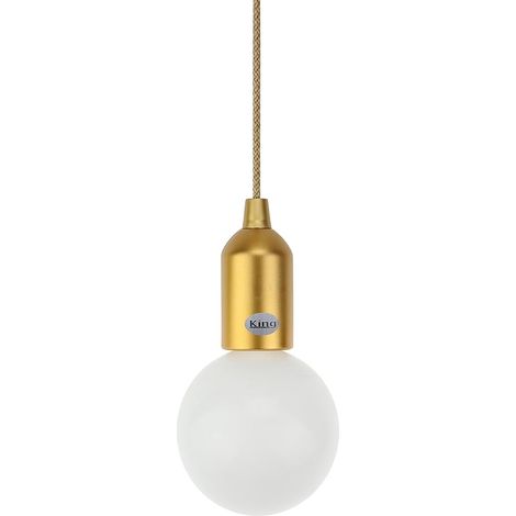 King Home LAMPADA LED K-LIGHT A BATTERIA GRANDE ORO 10x130h cm (1/4)
