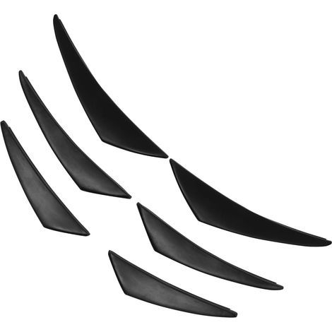 Bumper Diffuser for Car Gloss Black PVC Lip Splitter Fins No (1/5)