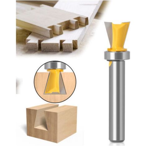 Fraise à queue d’aronde avec roulement intégré – Diamètre 8 mm, pour bois et dérivés, précision professionnelle (1/5)