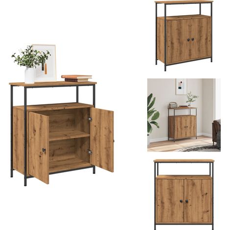 Sideboard Artisan-Eiche 70x30x80 cm Holzwerkstoff - Sideboard - Sideboards - Kommode - Schrank (1/5)