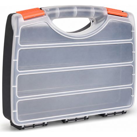 Boîte à Outils Plastique 4 Compartiments Rangement 14 Pouces (1/5)