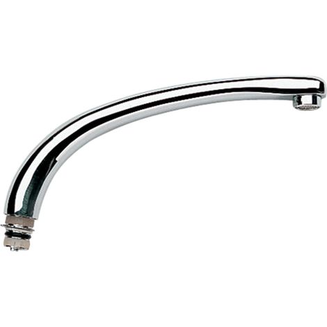 Grohe Gussauslauf für Florida, mit Mousseur und Anschlagring, StarLight, Weiß, 13429L00 (1/3)