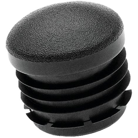 FORTAPS cantonera redonda 25mm interior negra 16-25 , Cantonera de plástico para protección de mueblesRedonda de 25mmPara interiorColor negro.