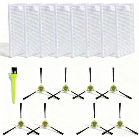 Filtre Pour Lefant M210 M210B M213S M210S M213 OKP Life K2 K3 K3A K4 K5, 8 Filtre HEPA 8 Brosses latérales Robot Pièces de rechange (1/4)