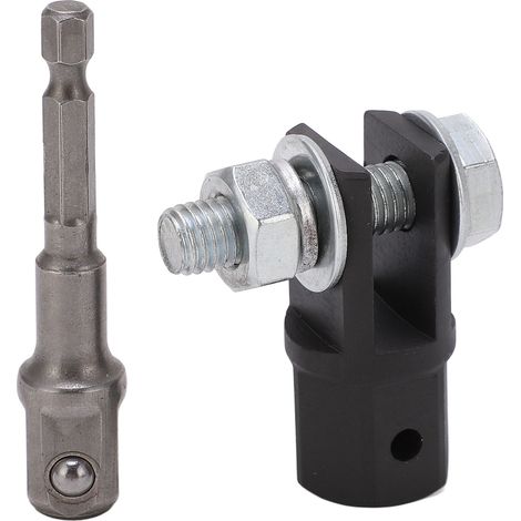 Ortviai Adaptateur de Cric à Ciseaux 1/2" en Métal pour Perceuse à Chocs – Compatible avec Embases en U et à Œil Unique