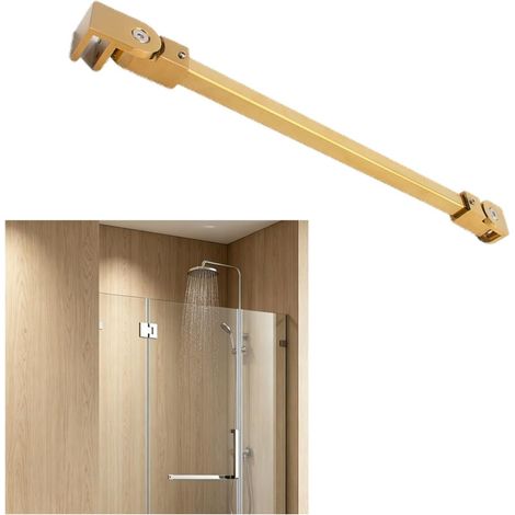 Barre de support murale réglable pour porte douche sans cadre (1/5)