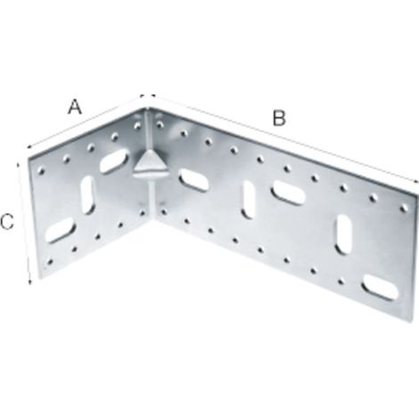 Positionswinkel easy-fix 200 mm verzinkt-blau