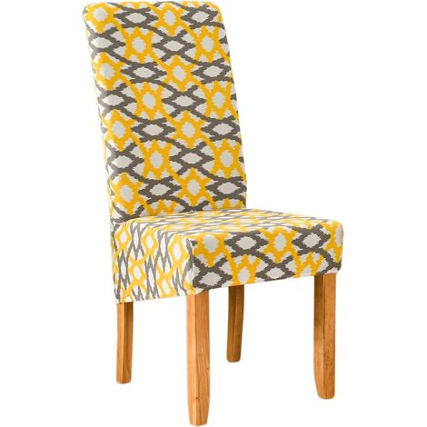 Housse de Chaise 6 pièces , élastiques Housse de Salle à Manger XL Amovible Les années d'or (1/5)