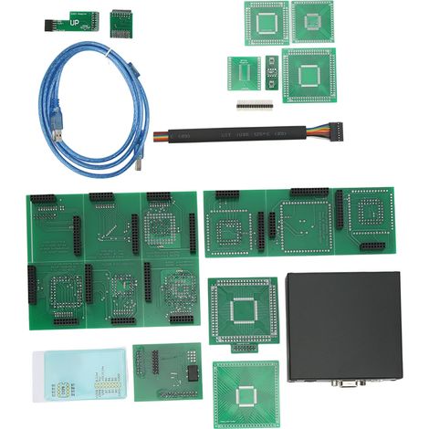 Programmeur ECU XPROG-M V5.55 Kit Complet 18 Adaptateurs Dongle USB Compatible Windows 7 64bits Outil Diagnostic Auto Pro (1/5)