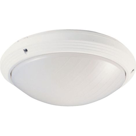 Hublot d'extérieur rond 270 mm – Corps en thermoplastique – Diffuseur polycarbonate – Culot E27 – Indice IP65 – Résistant aux intempéries - 270 T (1/4)