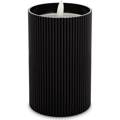 Bougie LED avec minuterie, noire, 14 x 8 x 8 cm (1/5)