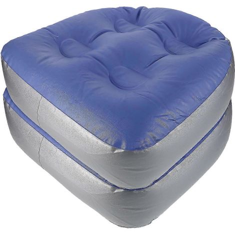 Lot de 2 coussins de siège de baignoire gonflables avec ventouses, compatibles avec les spas et les jacuzzis, coussins de siège rembourrés portables (1/5)