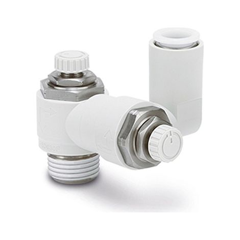 Raccord silencieux et réducteur d'échappement SMC ASD, R 1/8, 6mm ( Prix pour 1 )