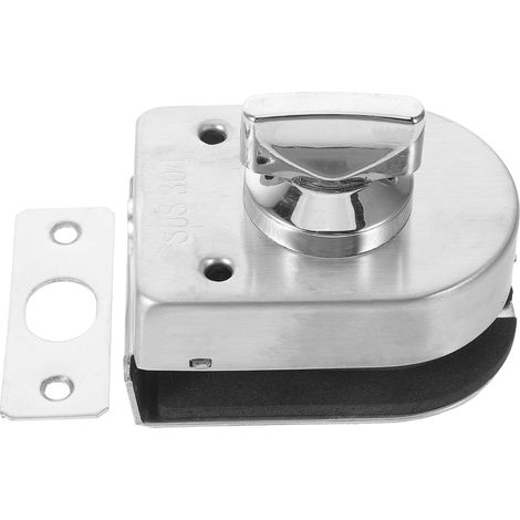 Verrou de Sol pour Porte Vitrée sans Perçage en inox (1/5)