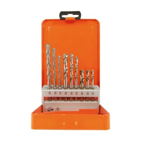 Projahn Spiralbohrer Kassette Stahl Stein Holz Bohrer Set 9-tlg. (1/3)