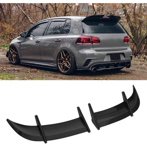 Heckflügel und Heckdiffusor im AK-Stil, kompatibel mit Carbonfaser-Zierelementen für VW Golf MK6 GTI/R-Line (1/5)