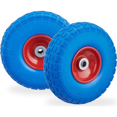 Juego de 2 neumáticos de carretilla de PU