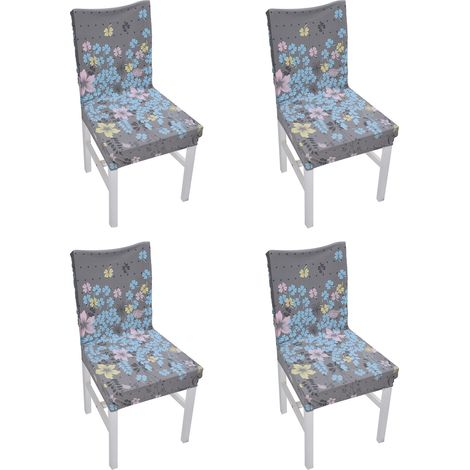 4-teiliges Stuhlhussen-Set, hochelastisch, stilvolles und elegantes Design, staubdichter Stuhlbezug für Esszimmerstühle in Hotel, Büro und Bankettbereich, Little Love (1/5)