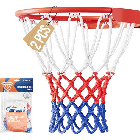 Filet Basket - 2 Pièces - Polyester - Résistant UV Et Pluie - Pour Panier Standard Intérieur Extérieur - Tricolore 53cm (1/5)