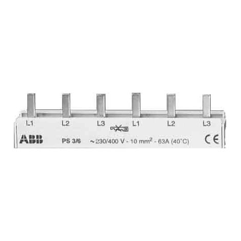 ABB 2CDL231001R1006 ABB PS3/6 1pezzi(e) 106 mm sbarra collettrice Phase busbar Numero di righe 3 3 poli 10 mm² 1 pz.