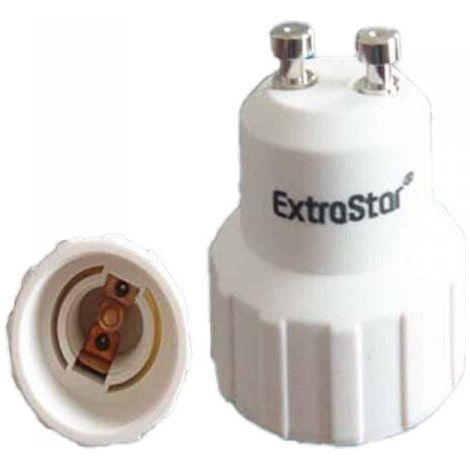 2 Pezzi Portalampade Adattatori Convertitore Lampada Attacco GU10 a E14