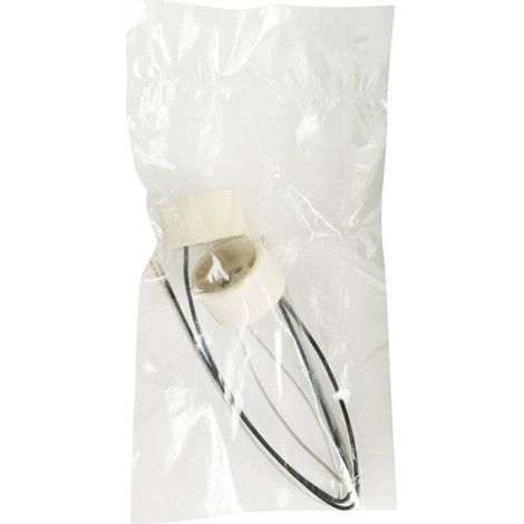 CENTRALE BRICO Douille électrique e14 a baïonette céramique blanc ivoire
