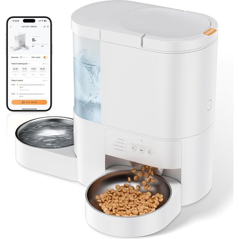 Automatic Cat Food Dispenser 2 in 1, WiFi 5G App (1/5)