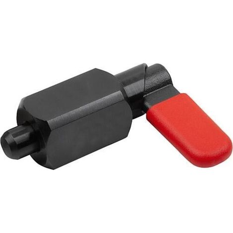 KIPP Sperrriegel Vierkant Gr. 3 Ø 6mm Stahl brüniert mit Kappe (1/3)