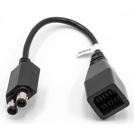 vhbw Power Adapter Cable compatible with Xbox 360 Slim from 360, One Games Console - AC Power Pack Converter