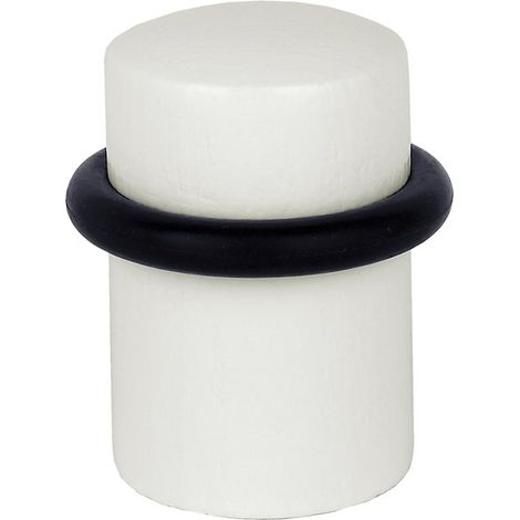 Set di 4 fermaporta adesivi in legno bianco ALPERTEC ALPERTEC (1/4)
