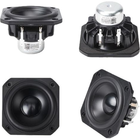 7.6 cm (3-inch) waterproof speaker, high-quality home speaker, high fidelity, 8 ohms, 25 watts