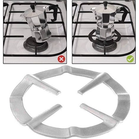 Réduction Acier 2pcs Reducer 14cm Cooker Hob Grill Grey