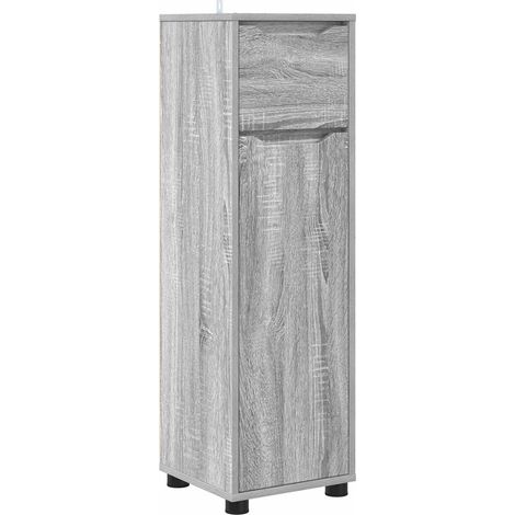 Badezimmerschrank mit Regal Graues Sonoma 30,5 x 30 x 101 cm vidaXL (1/5)