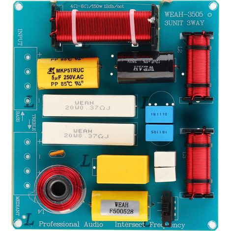 Filtre Crossover 3 Voies 300W pour Enceintes DIY KTV et Scène - Diviseur de Fréquence Audio