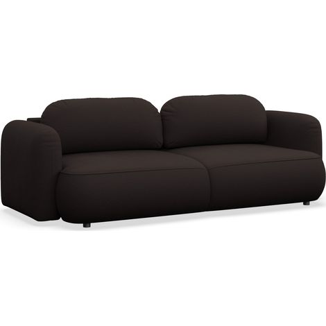 Selsey Tvoya – 3-Sitzer Schlafsofa mit Chenille-Bezug, Braun