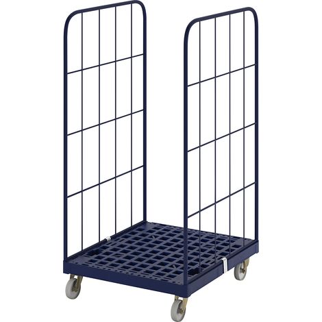 Certeo, Roll-conteneur avec socle roulant en plastique, 2 côtés (1/5)