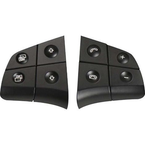 Remplacement Des Boutons De Commande Au Volant Pour Mercedes Benz W164 W245 W251 Ml Gl Br Classe, Noir, 4 Cles (1/5)