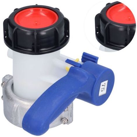 Adaptateur Universel IBC,1000L Adaptateur pour Robinet d'arrêt IBC,IBC Robinet de vidange Universel,Vanne Papillon Adaptateur,pour réservoir d'eau de Pluie, réservoir IBC (DN50) (1/5)