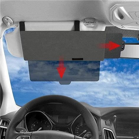 Sonnenblendenverlängerung fürs Auto – Verstellbar – UV-Schutz – Blendschutz – PU-Leder (1/4)