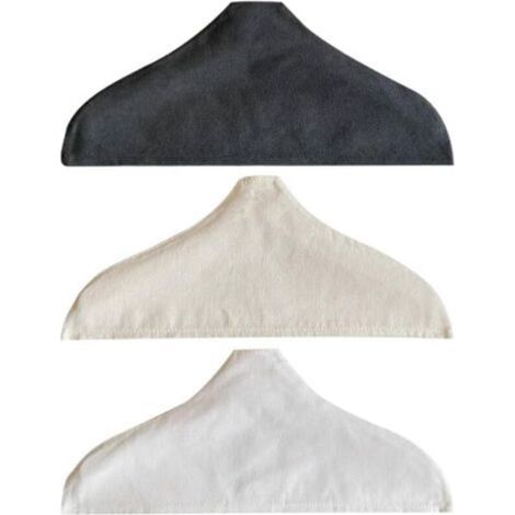3 housses de cintre antidérapantes (4321cm) - coton, lin et bois housses en tissu pour pulls, pulls en cachemire et vêtements anti-poussière. (1/5)