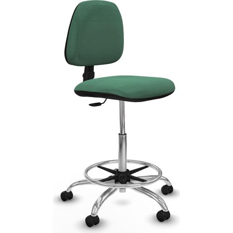 Bürohocker piqueras y crespo Isso smaragdgrün 50mm Räder
