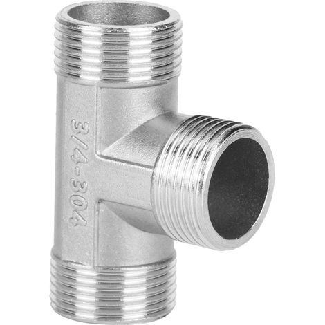 T-förmiges T-Stück-Rohrverbinder-Fittings 3/4"-Außengewinde auf 3/4"-Außengewinde auf 3/4"-Außengewinde (1/5)