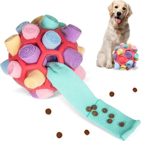 Juguete para perros - Bola olfativa para perros - Esfera olfativa - Lavable y portátil - 20 cm - Entrenamiento olfativo y reducción del estrés (1/5)