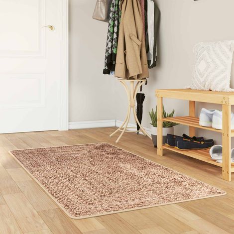 vidaXL Runner Tappeto MARSA Giallo 80 x 100 cm Poliestere e PVC