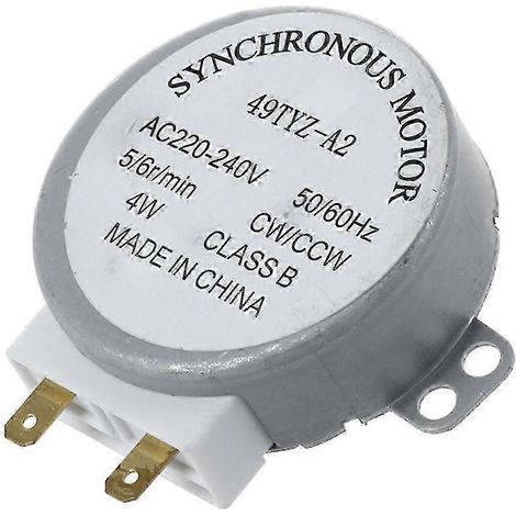 Moteur synchrone 6 tr/min 4 watts compatible micro-ondes, 240 volts (1/5)