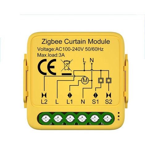 Module rideau intelligent Tuya WiFi, interrupteur persienne, commande volet roulant motorisé, contrôle appli, compatible Google Assistant (1/5)